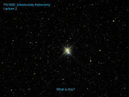 PH1600: Introductory Astronomy