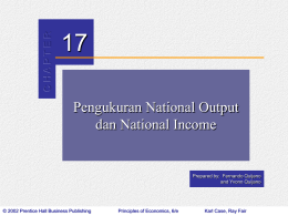 Chapter 17: Measuring National Output and National Income