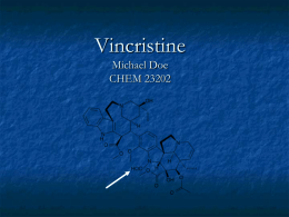 Vincristine - University of Notre Dame