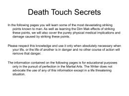 Death Touch Secrets Manual - Discover The Real SECRETS Of