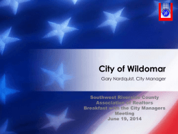 2014 State of the City: Wildomar