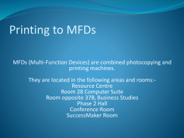 Printing to MFDs