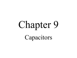 Chapter 9 Capacitors - National University of Kaohsiung