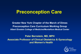 Preconception Care