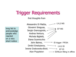 Trigger Requirements - Universita' del Salento