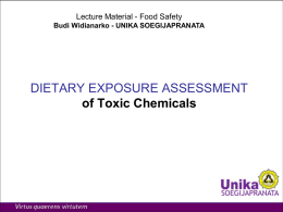 MICROBIAL FOOD SAFETY RISK ASSESSMENT