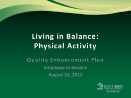 Living in Balance: Physical Activity