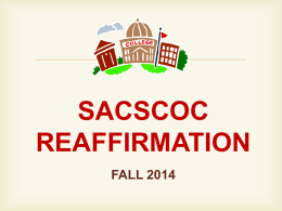 SACS UPDATE - Guilford Technical Community College