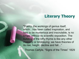 Literary Theory - Hart County Schools