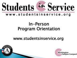 Students in Service