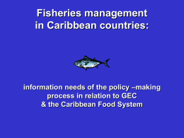 Fisheries management in CARICOM countries: the present