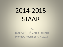 2014-2015 STAAR