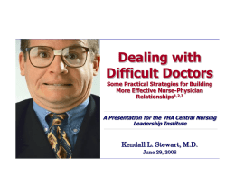 Dealing With Doctors - A.T. Still University
