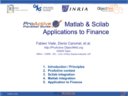 Matlab / Scilab with ProActive