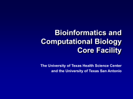 Computational Biology and Bioinformatics Facility