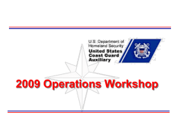 2009 Operations Workshop Slides