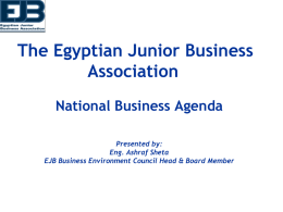 The Egyptian Junior Business Association
