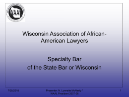 Wisconsin Association of African