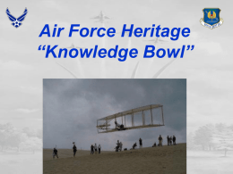 Air Force Heritage “Knowledge Bowl”
