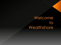 Welcome to Wealthshore (I) Pvt. Ltd.