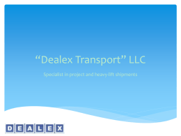 Dealex Transport LTD” - Maritime Days in Odessa