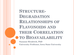 Structure-Degradation Relationships of Flavonoids and