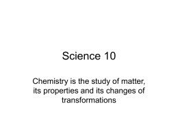 Science 10 - Frontenac Secondary School