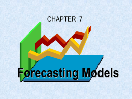 Forecasting - California State University, Fullerton