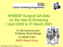 BASO 1999-2000 - Cancer screening
