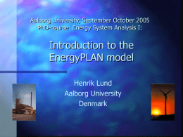 Energy System - Aalborg Universitet
