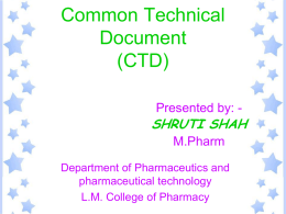 Common Technical Document (CTD)