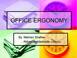 OFFICE ERGONOMY