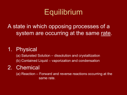 Equilibrium - Paul M. Dorman High School