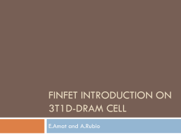 FinFET Introduction on 3T1D