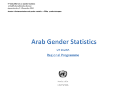 Gender Statistics in the Arab Countries