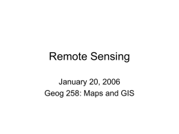 Remote Sensing - DePaul Geography