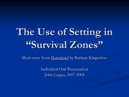 Setting in Survival Zones - teacher hughes