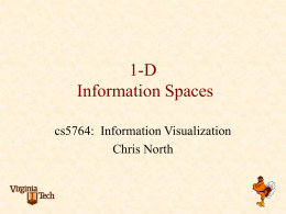 1-D navigation - Visual Analytics Digital Library