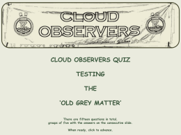 MET Quiz - cloudobservers