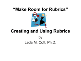 Creating and Using Rubrics
