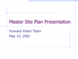 Master Site Plan Presentation