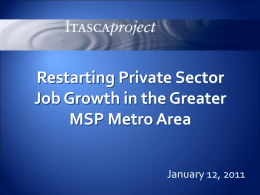Restarting Private Sector Job Growth in the Greater MSP