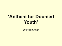 Anthem for Doomed Youth’