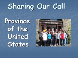 Sharing Our Call - Instituto de los Hermanos Maristas
