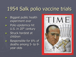 1954 Salk vaccine field trials