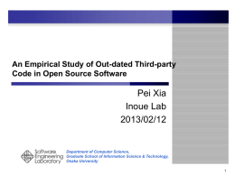 An Empirical Study of Outdated Third