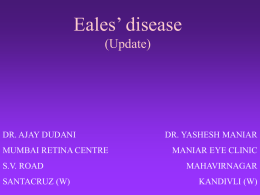Eales’ disease - Mumbai Retina Center