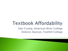 Textbook Affordability