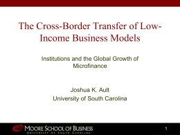 The Cross-Border Transfer of Low