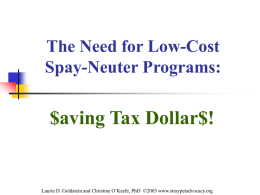 The Need for a Low-Cost Spay